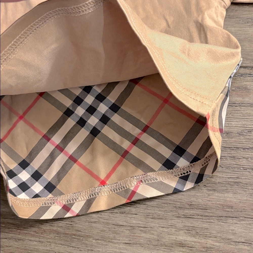 NWT [Burberry] Eli Vintage Check Plaid Cotton Short-Sleeved Shirt Toddler Sz 6M - Picture 10 of 14